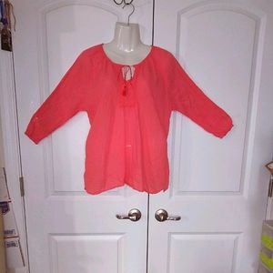 Sundry cotton Embroidered Shirt Tunic L